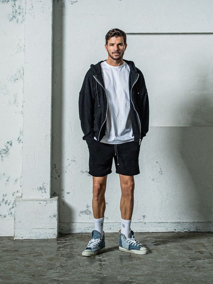 《予約11月17日19時締め》 MOLE YARN PILE zip loose hoodie / ジップフーディブ / ブラック