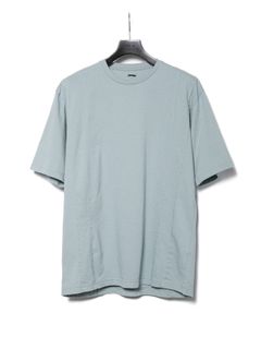 【予約品 10月12日(日) 締切】Natural Soft Cotton Oversize Crew Neck T-shirt / 30/-ナチュラルソフト天竺 クルーネック ワイドTシャツ / グレーグリーン