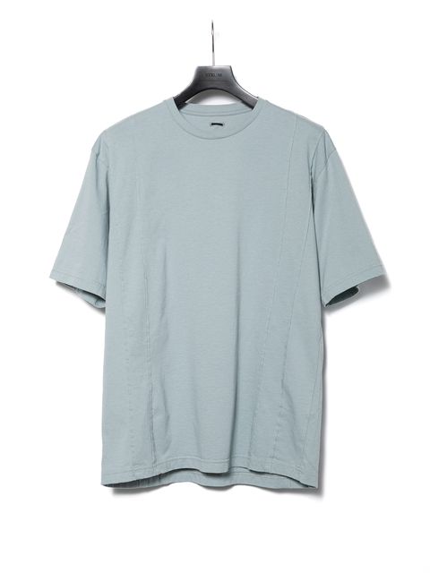 【予約品 10月13日(月) 締切】Natural Soft Cotton Oversize Crew Neck T-shirt / 30/-ナチュラルソフト天竺 クルーネック ワイドTシャツ / グレーグリーン