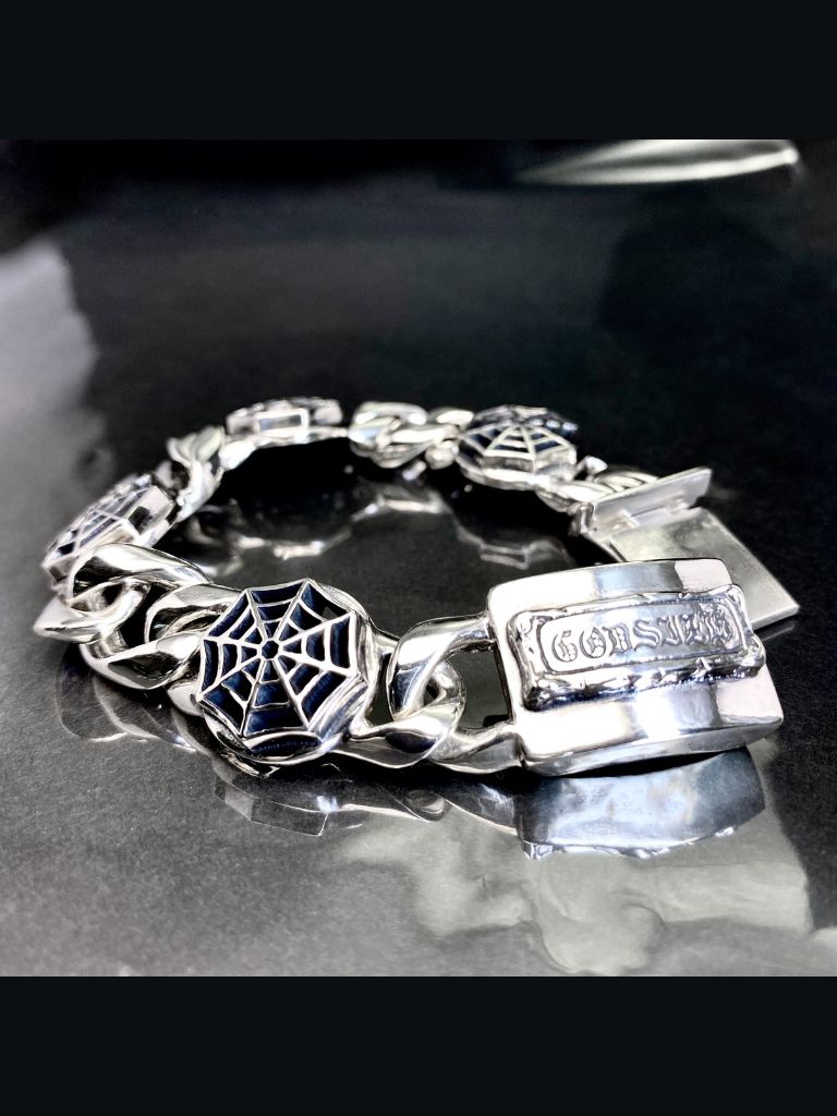 《受注生産》 CHAIN BRACELET [SPIDER WEB] / スパイダーウェブチェーンブレスレット 【注文から2-3週間後入荷予定】