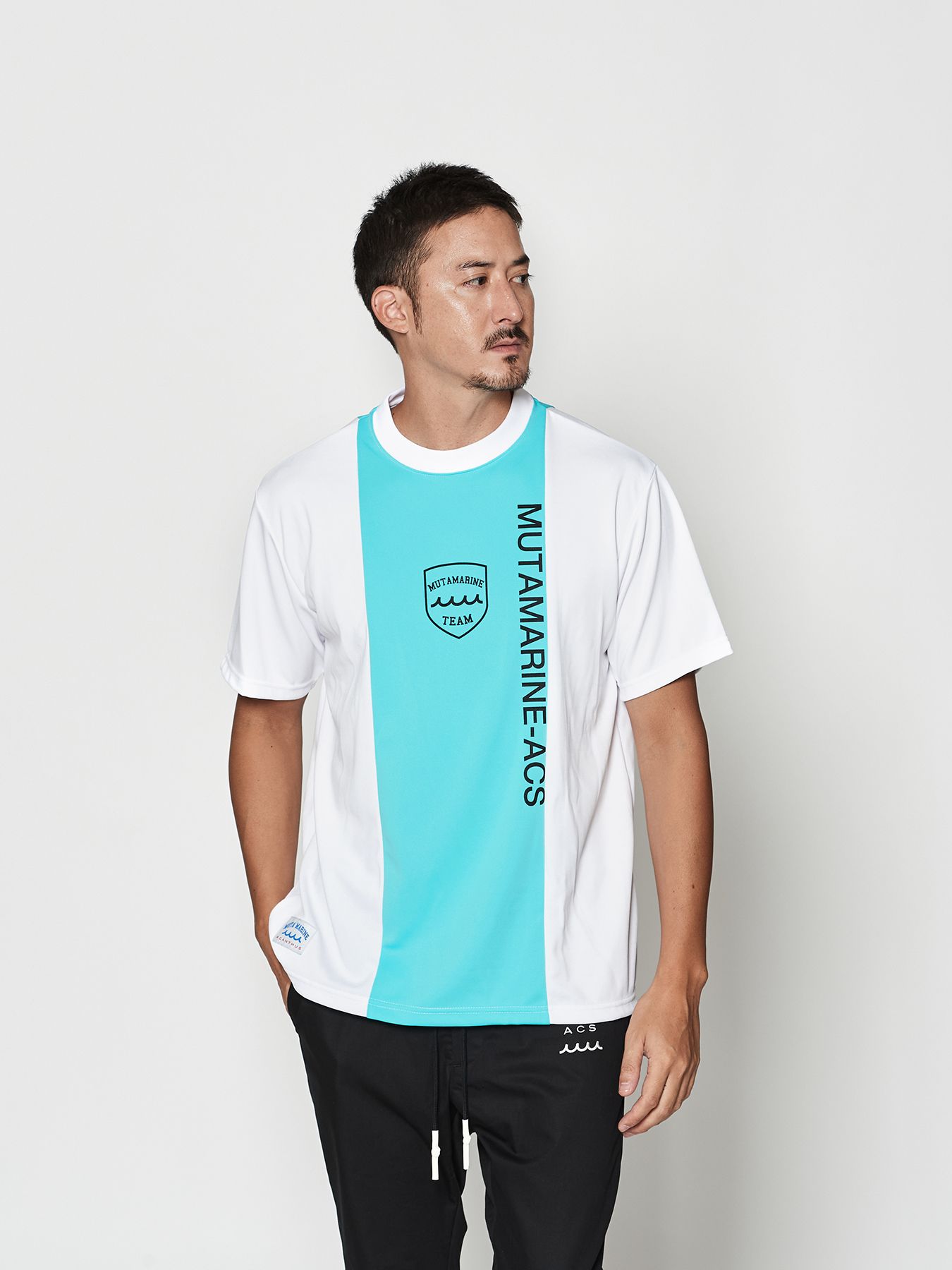 【予約品 10月9日(木) 締切】muta Sports S-S Top / Tシャツ / ホワイト【Acanthus × muta MARINE】
