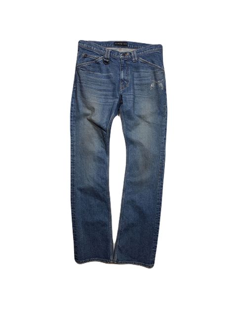 STRETCH DENIM PT CRY / ストレッチデニム ブーツカットパンツ / クリスタル ブルー