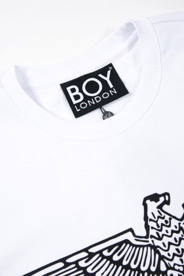 【JAPAN LIMITED】 EAGLE BOY CREWNECK SWEAT / WHITE 【BOY LONDON】