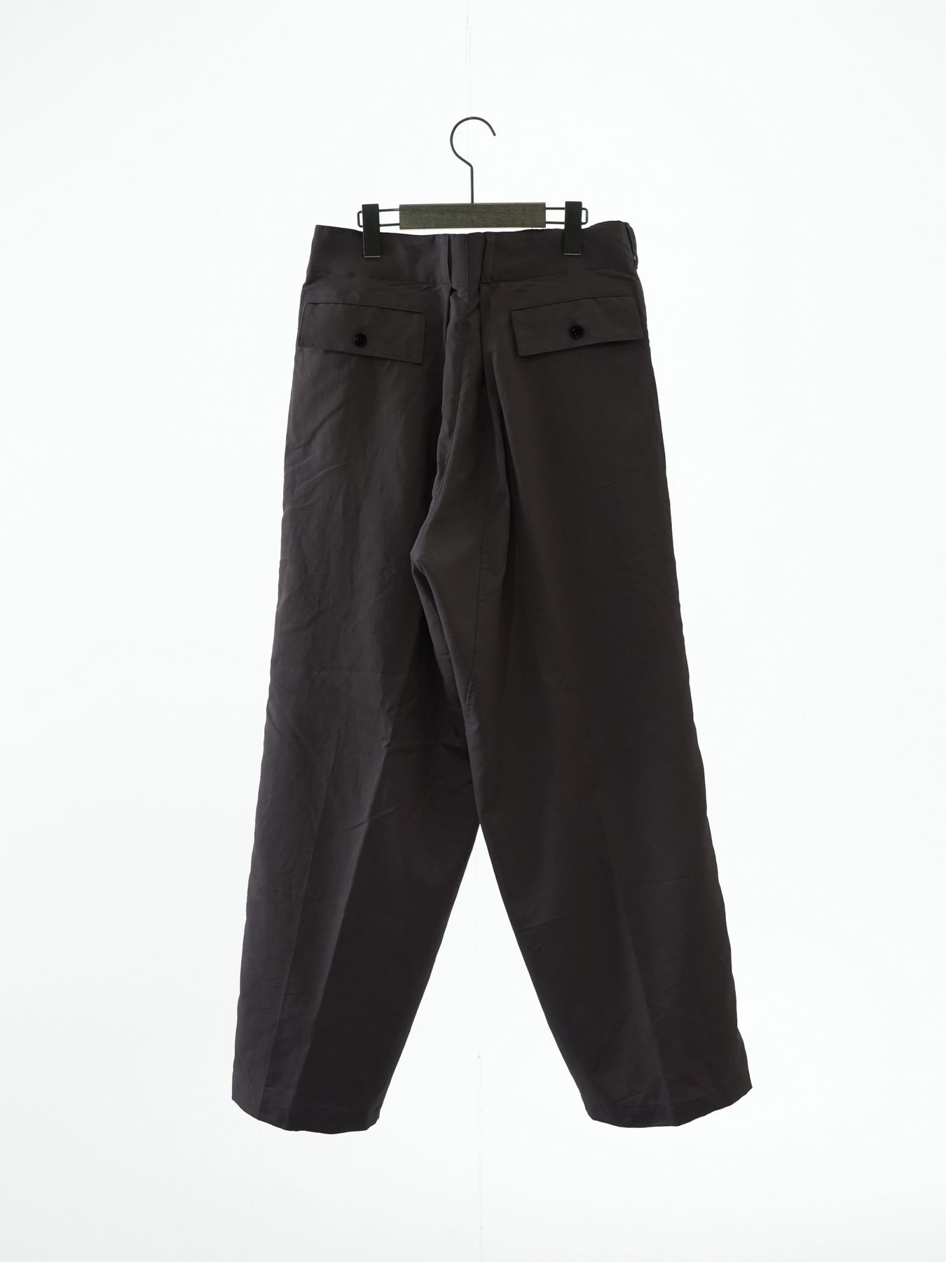 【予約品 2月1日(日) 締切】OVERTROUSERS / ボックスタックトラウザーズ / ダークブラウン