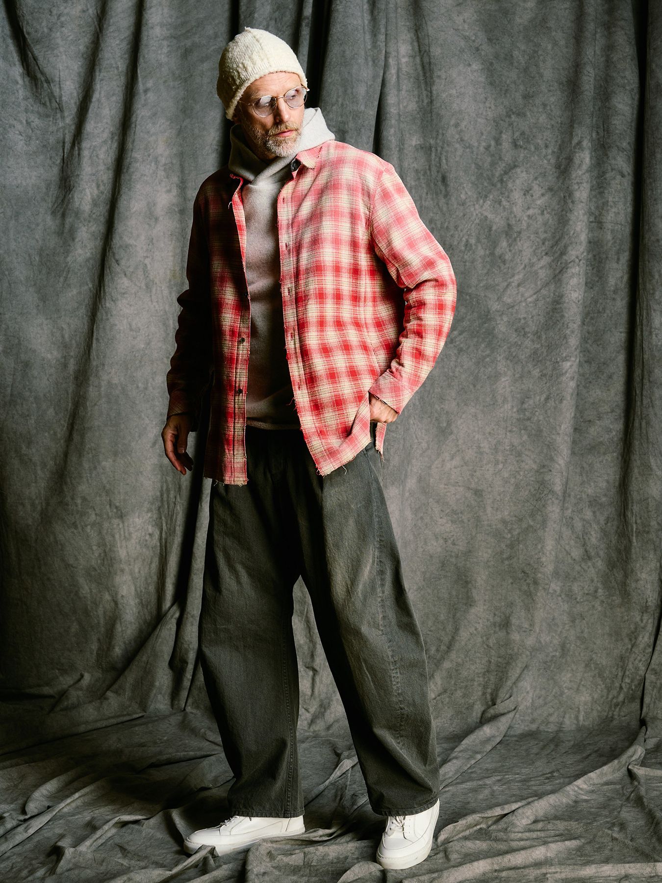 【予約品 4月19日(日) 18時締切】back pile hoodie / バックパイル フーディ / ライトグレー