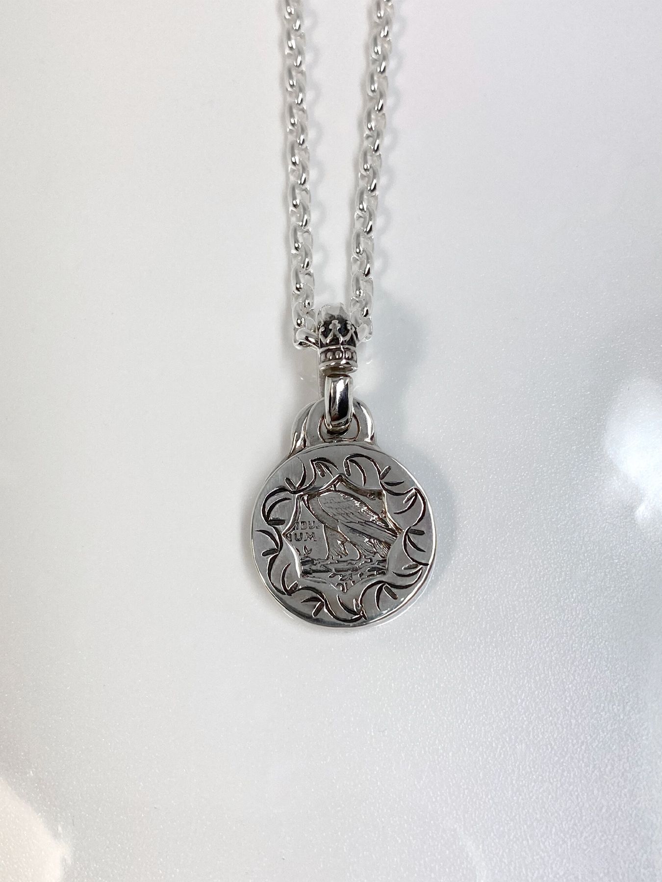 《受注生産》CUT OUT FLOWER with COIN NECKLACE / フラワープレート＆コインネックレス / 注文から1～2週間後入荷予定