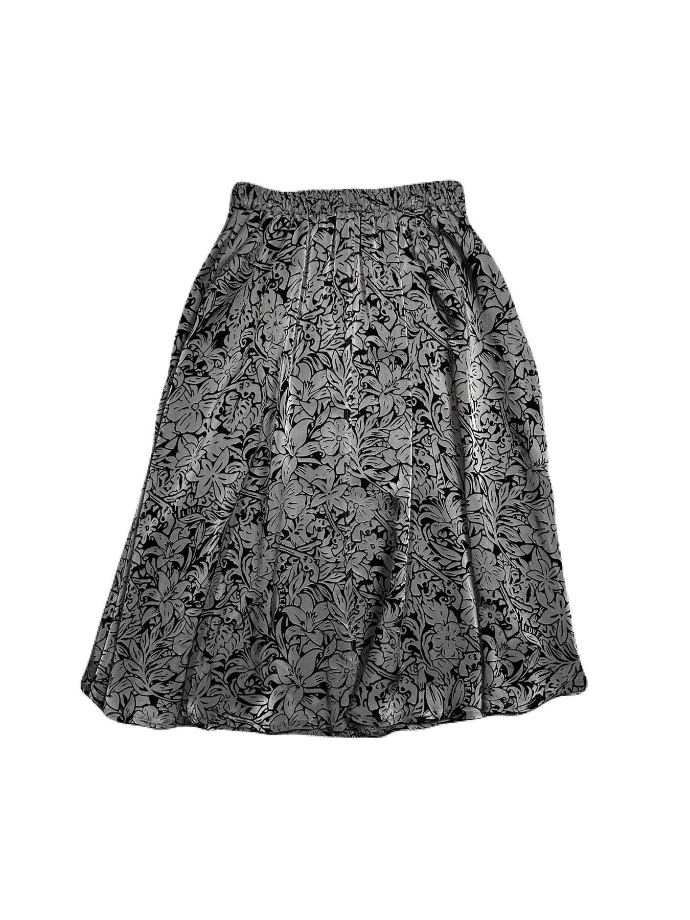 【予約品 8月10日(日) 締切 】WOMENS FLOWER OPAL SKIRT / フラワーオパール スカート / グレー