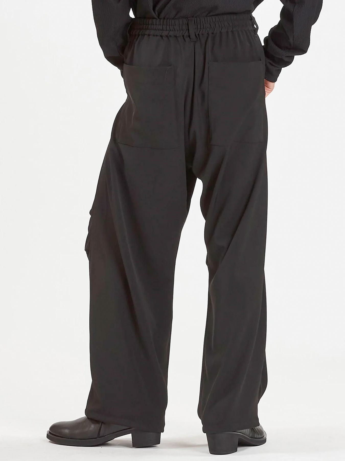 イージーバギーパラシュートトラウザーズ / ブラック【NO ID.】