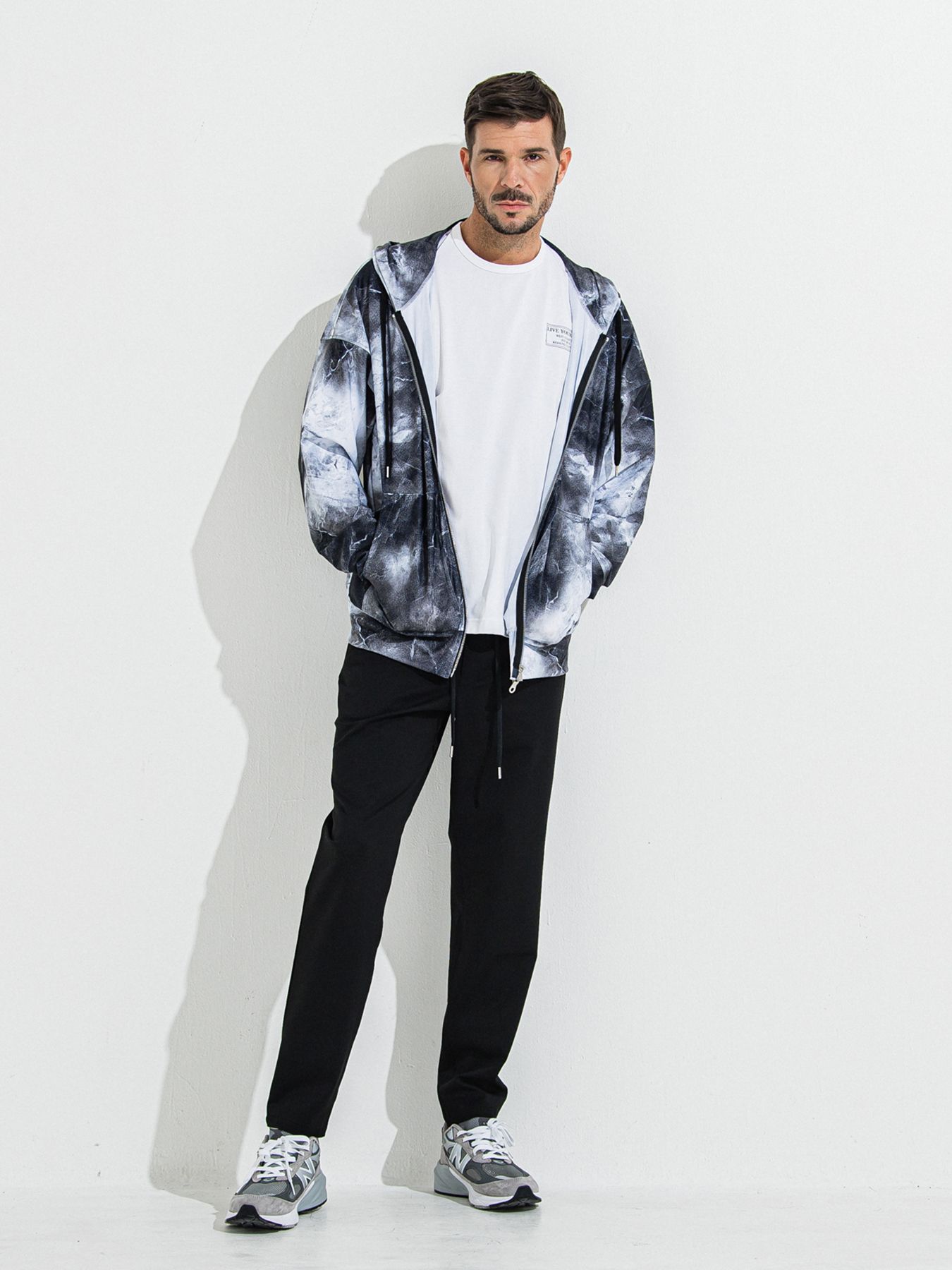 【予約品 】PAT WIDE EASY PANTS / パットワイドイージーパンツ / ブラック