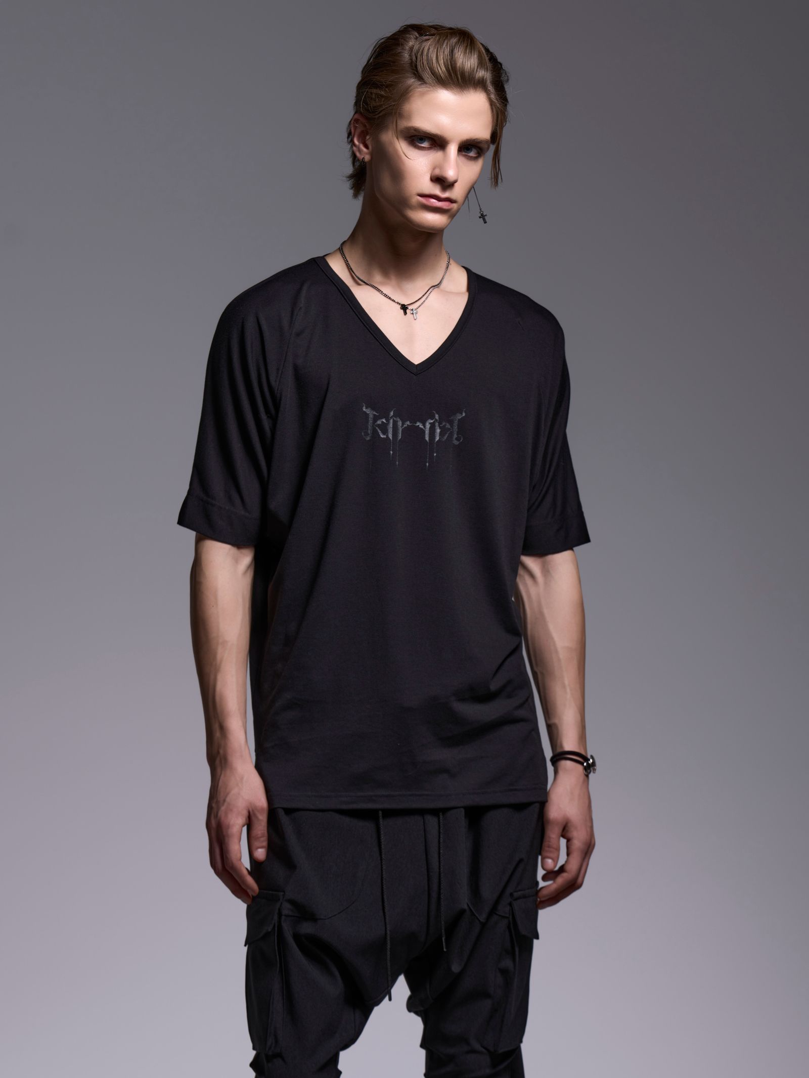 【予約品 1月4日(日) 締切】KIMONO Sleeve-T / 着物スリーブTシャツ / ブラック