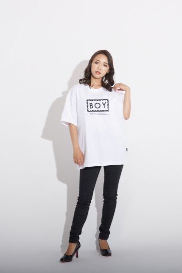 CHAIN DESIGN TEE/ ホワイト 【BOY LONDON】