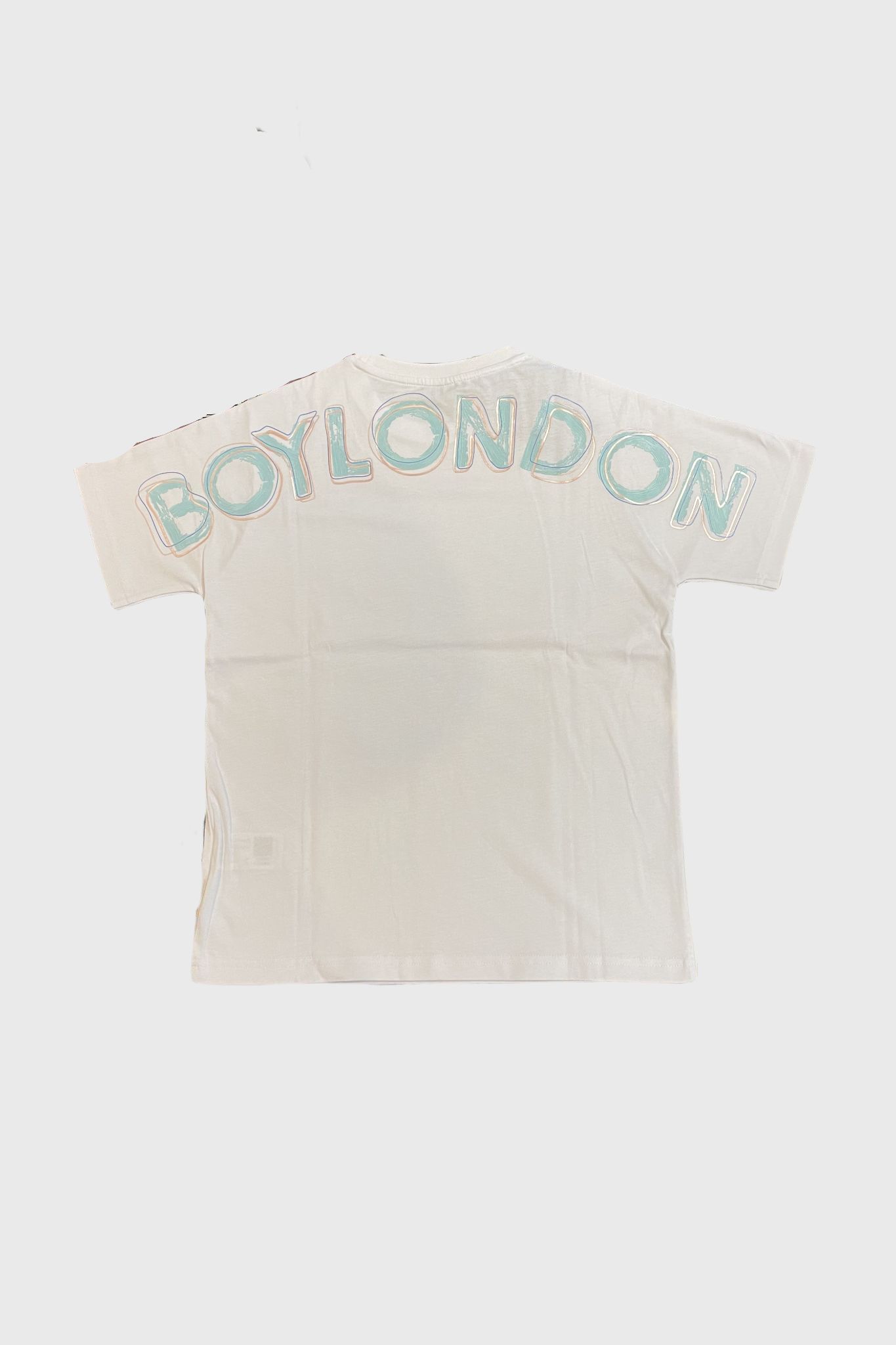 【Kids】 ブルーロゴプリントTシャツ / ホワイト  【BOY LONDON】