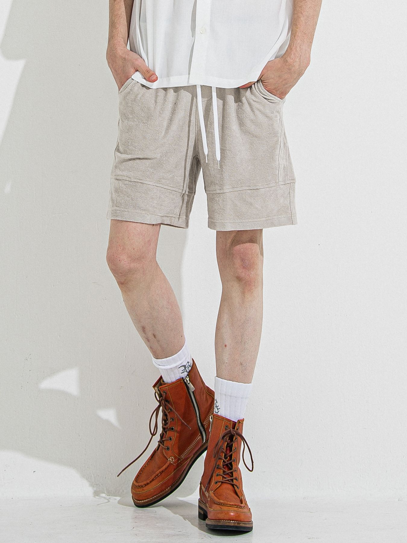 【予約品 】TYLER PILE SHORTS / タイラーパイルショーツ / グレージュ