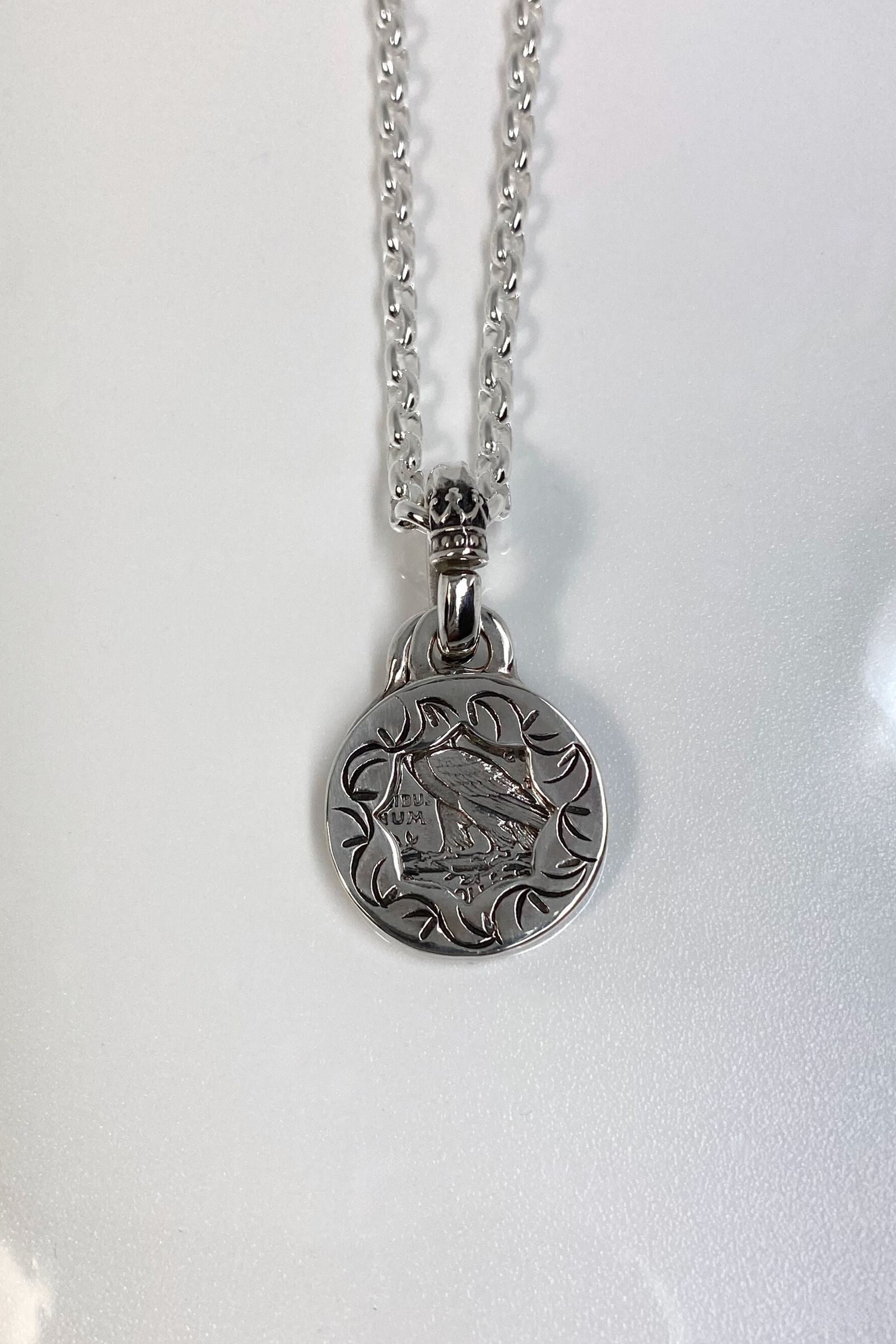 《受注生産》 CUT OUT FLOWER with COIN NECKLACE ネックレス 【GOD SIZE】 注文から2～3週間後入荷予定
