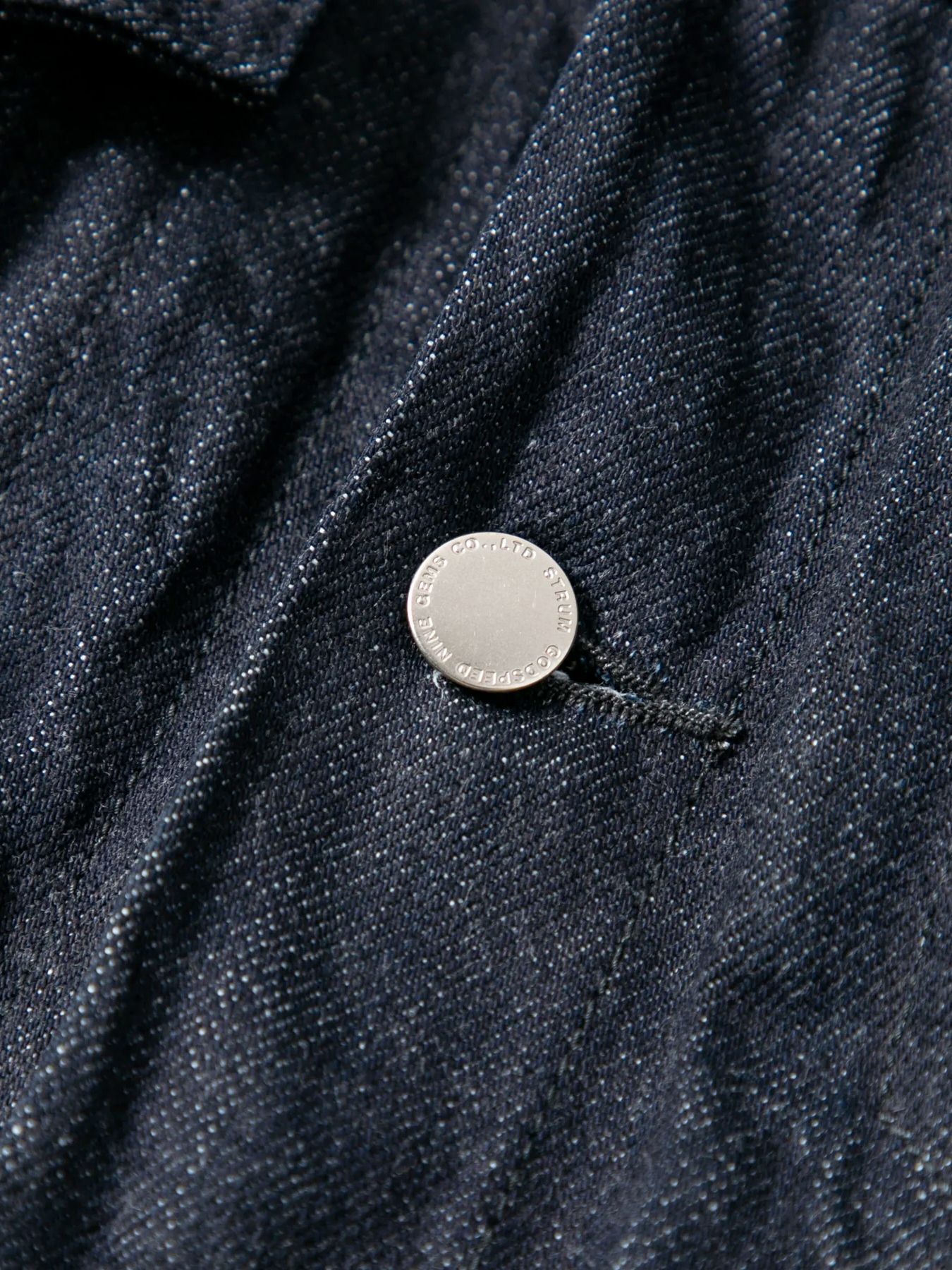 14oz Deep Blue Heavy Selvage Denim Leather Sleeve G Jean Blouson / 14oz ディープブルー ヘビーセルヴィッチ デニム 袖革 Gジャン / BLITZ / インディゴ（ワンウォッシュ）