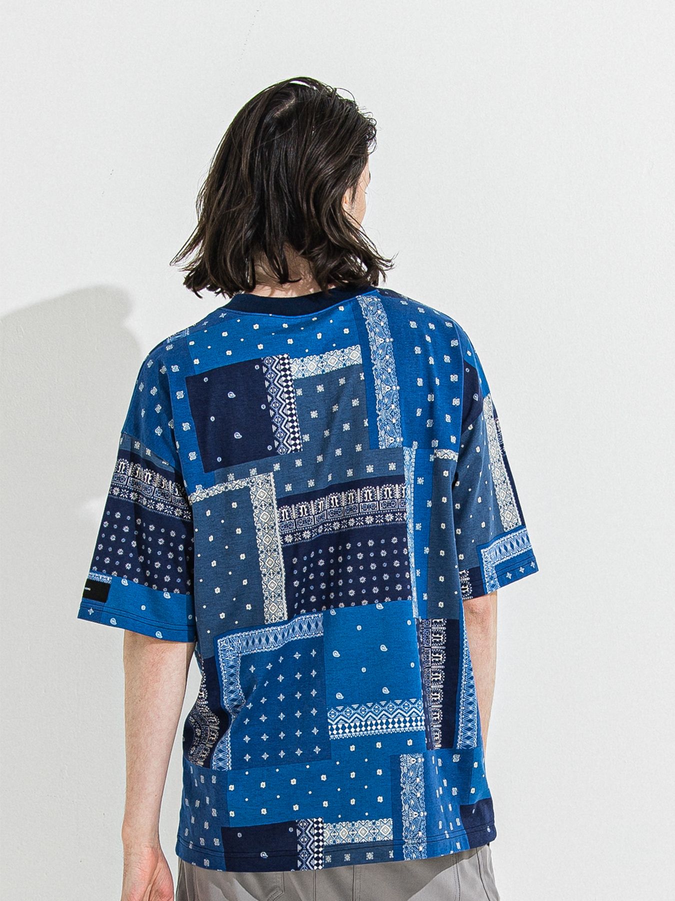 【予約品 】BANDANA OVER TEE / バンダナオーバーサイズTシャツ / ネイビー