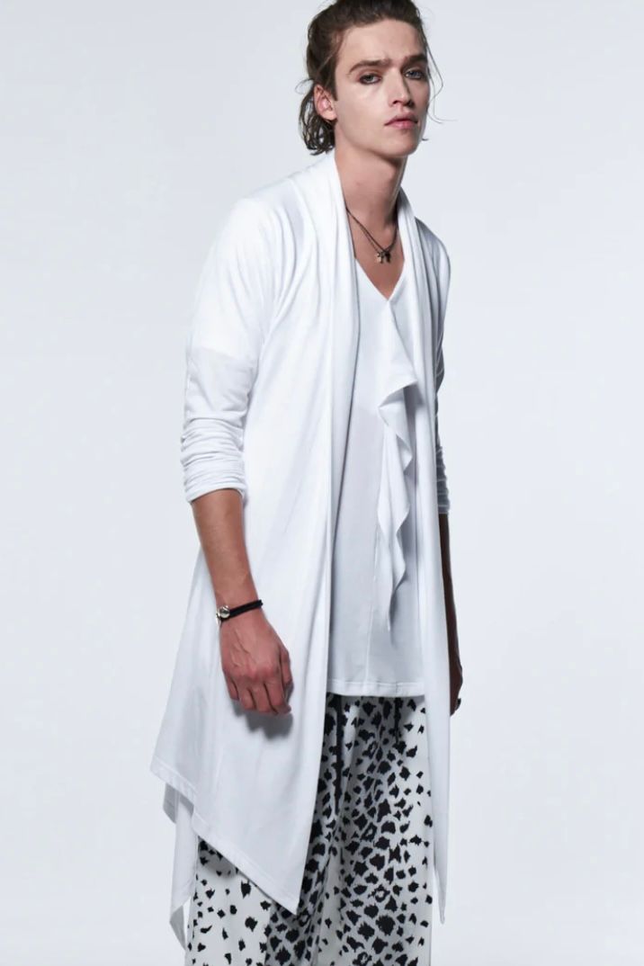 《予約品》 DolmanFlareCardigan / ホワイト 【kiryuyrik】 2023年4月以降入荷予定