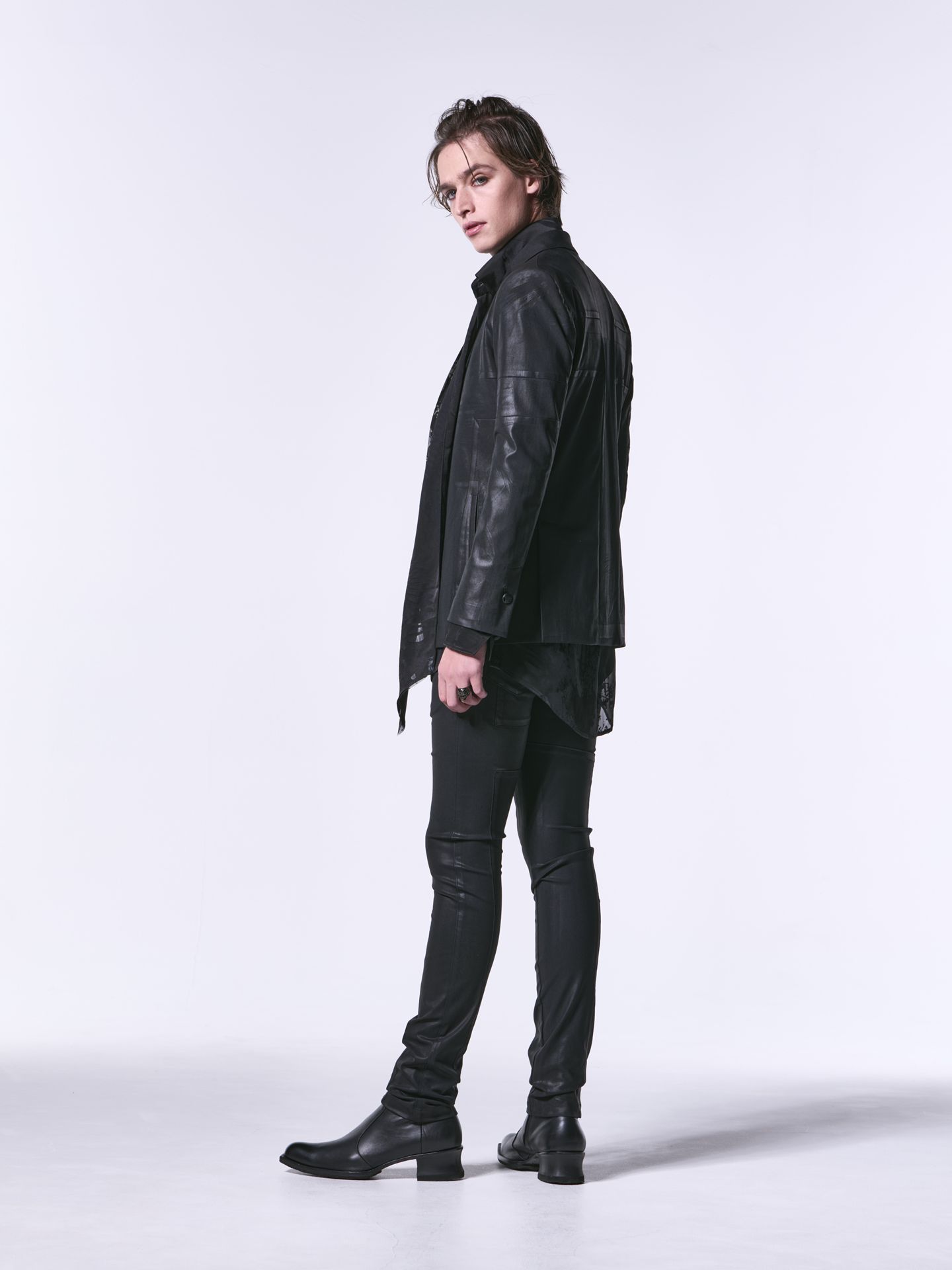 《予約品》 UNIONJACK Skinny Slacks / ユニオンジャックスキニースラックス / ブラック・コーティング