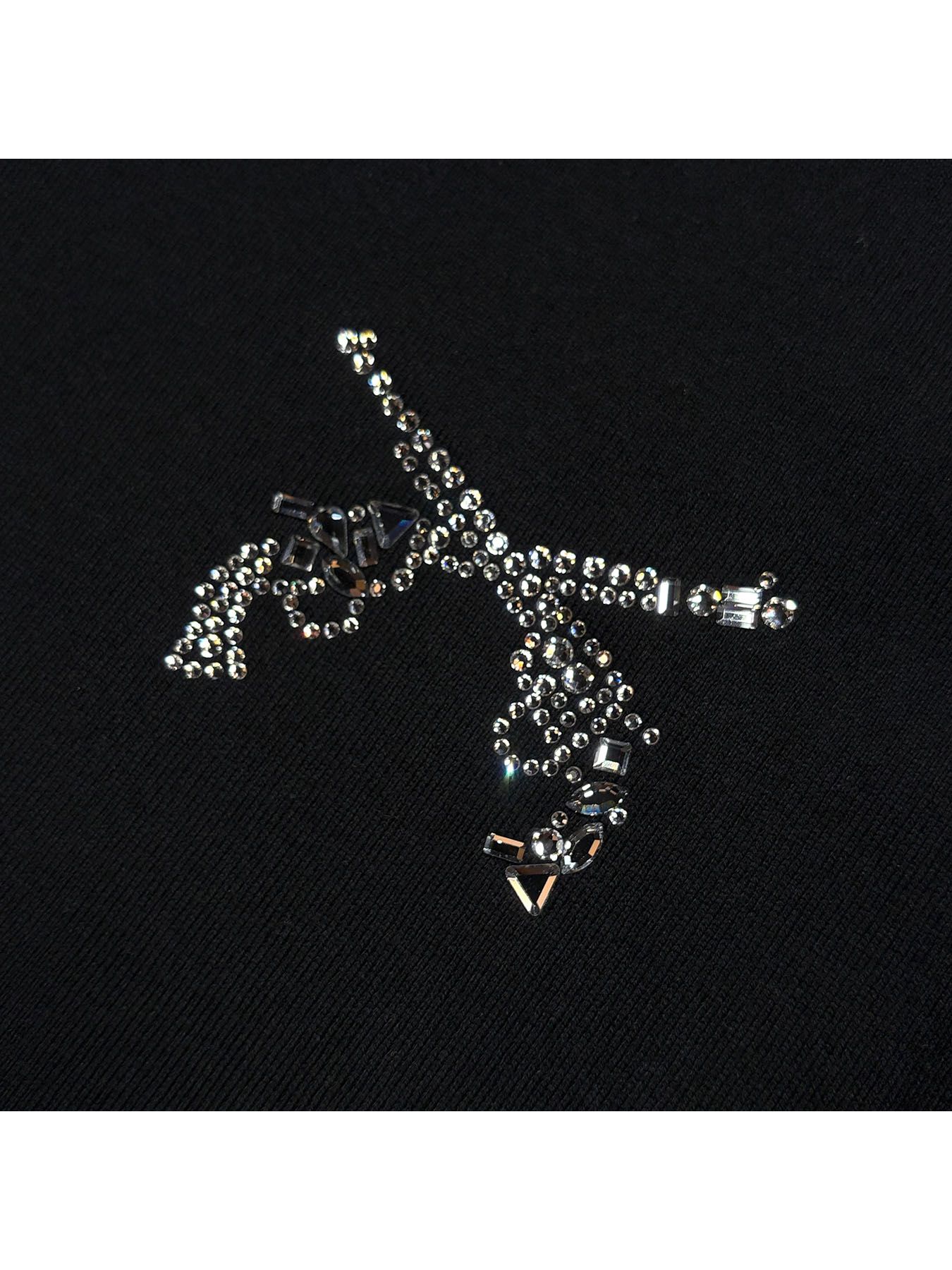 【予約品 3月9日(月) 18:00 締切】MOSAIC CROSSGUN T / クリスタル モザイク クロスガン Tシャツ / ブラック