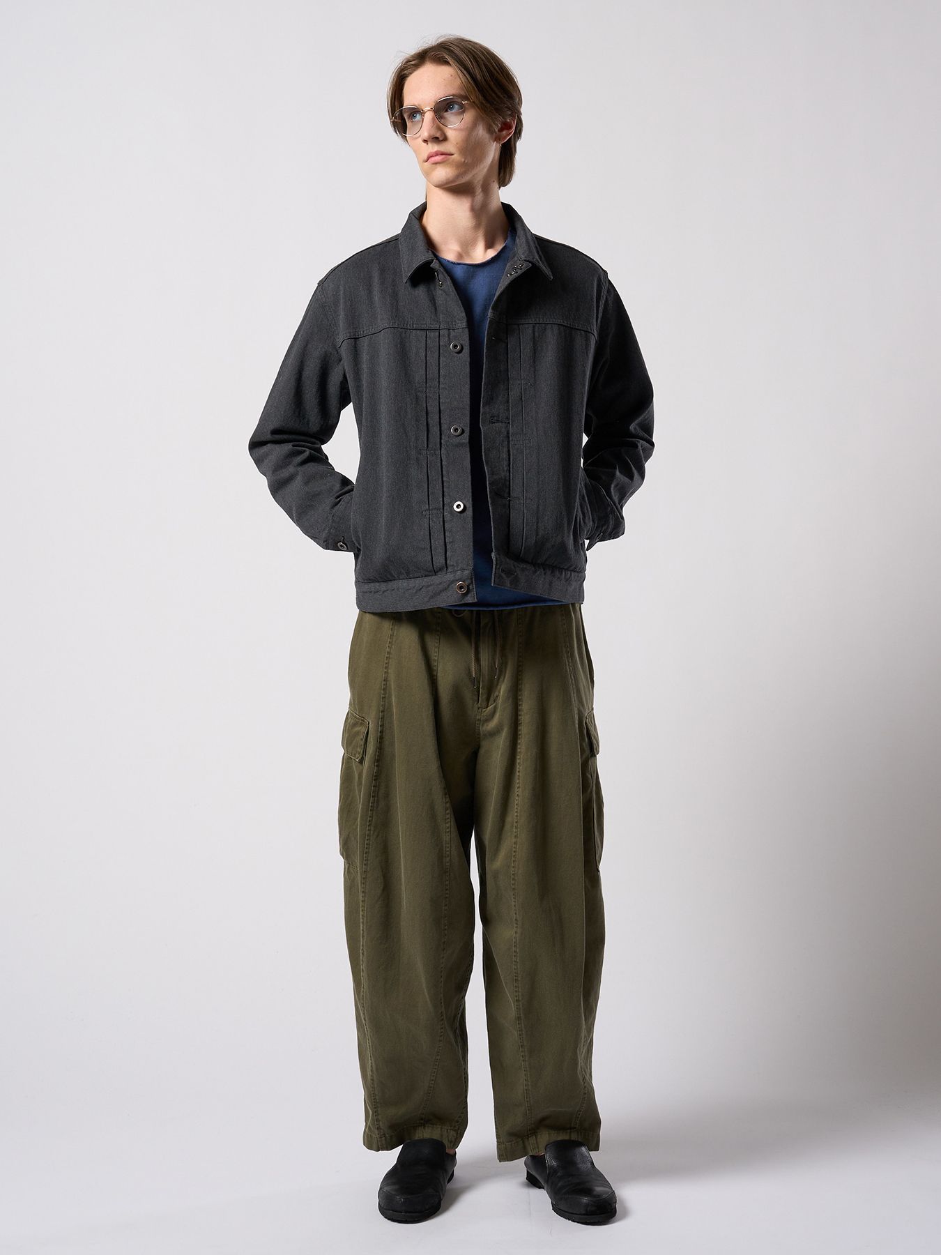 【予約品 4月19日(日) 18時締切】denim jacket type1 (OW) / ワンウォッシュ TYPE1 デニムジャケット / ダストチャコール