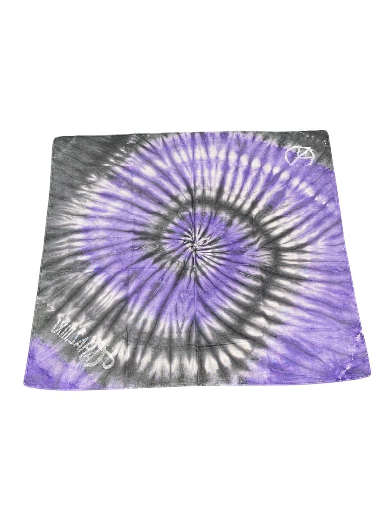 BANDANA / 能登半島チャリティーアイテム / パープル・ブラック 【CAHAZ,IIIXI（かわず）】