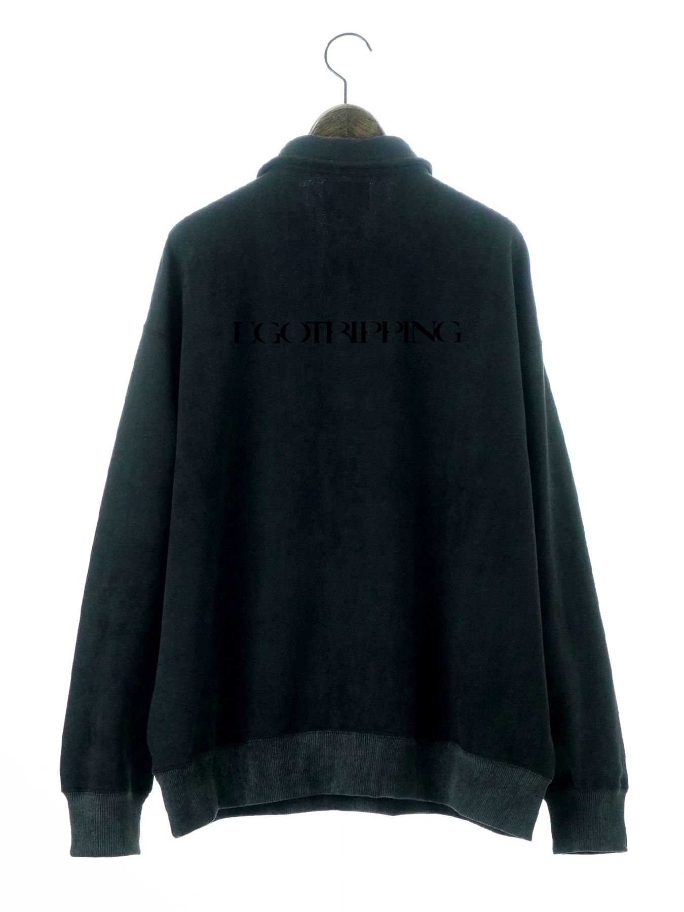 【予約品 11月23日(日) 締切】MINIMALPULLOVER / プリント プルオーバーシャツ / BLACK