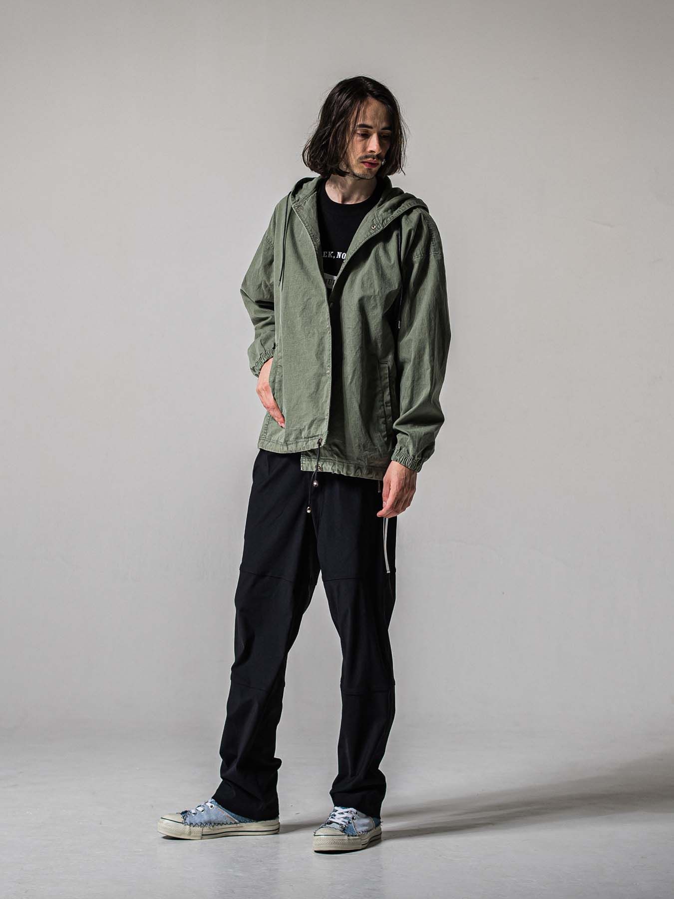 【予約品 11月16日(日) 締切】JONSON LINE WIDE PT / ジョンソン ライン ワイドパンツ / ブラック×ホワイト