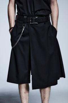 《予約品》 SkirtShortSlacks / Black 【kiryuyrik】 12月入荷予定