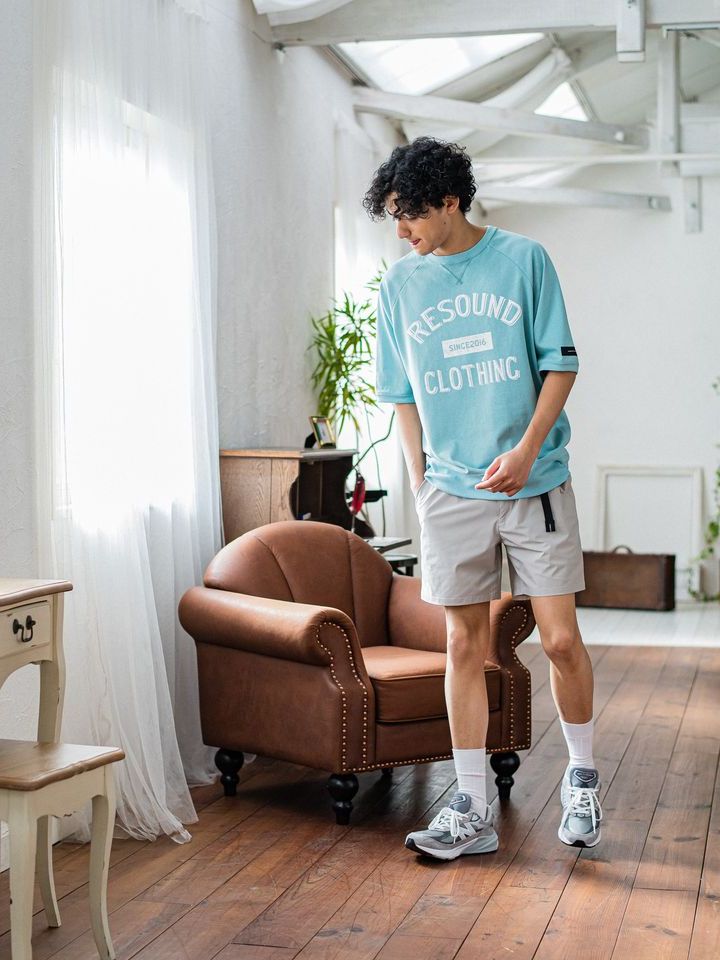 《予約品3月3日18：00締め》 PAT SHORTS / ベルト付きショーツ / グレー