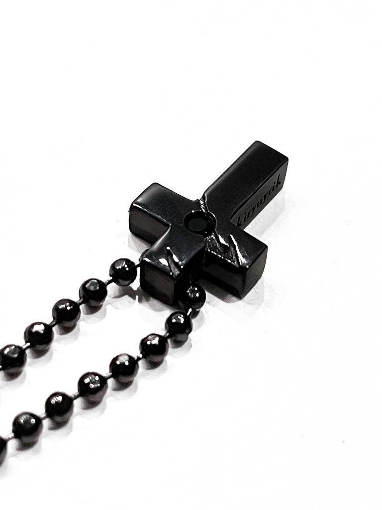 【予約品 7月13日(日) 締切】Cross Choker / クロスネックレス / Silver925 + Onyx