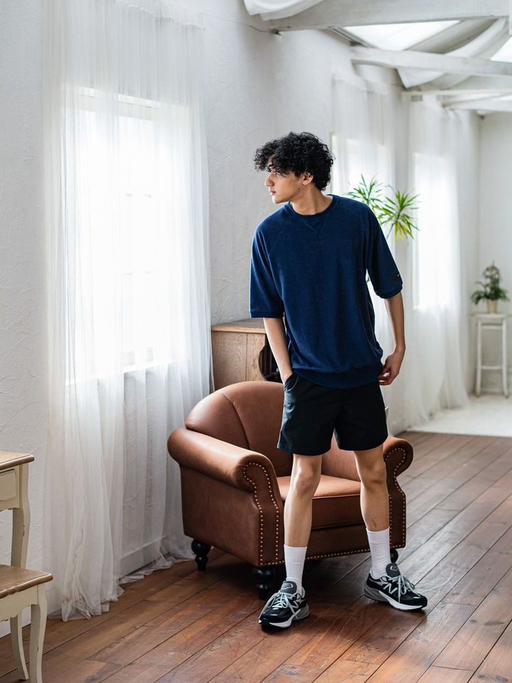《予約品3月3日18：00締め》 PAT SHORTS / ベルト付きショーツ / ブラック