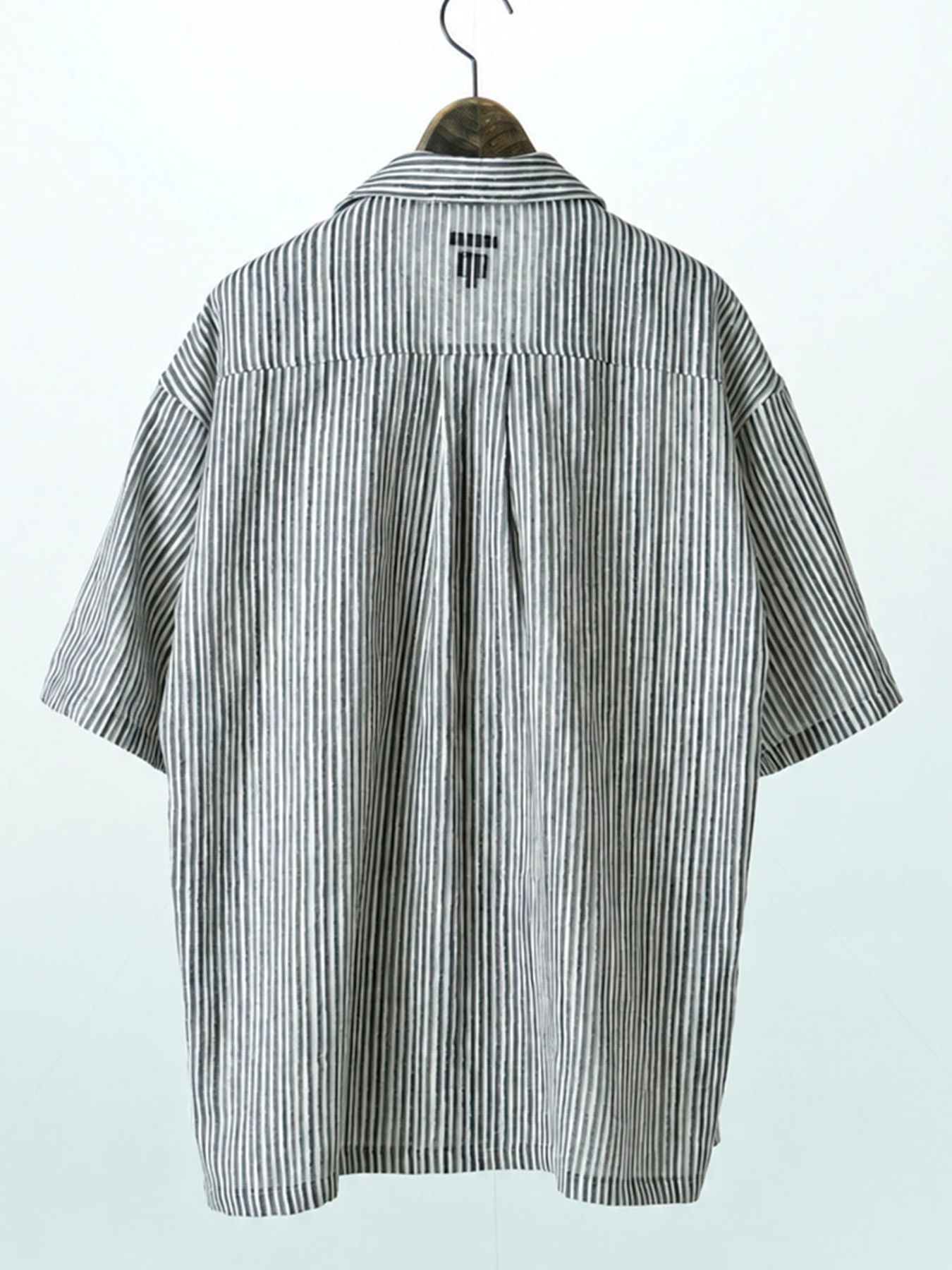 【予約品 11月9日(月) 締切】WAVESTRIPESHIRT / ジャガードストライプシャツ / グレー