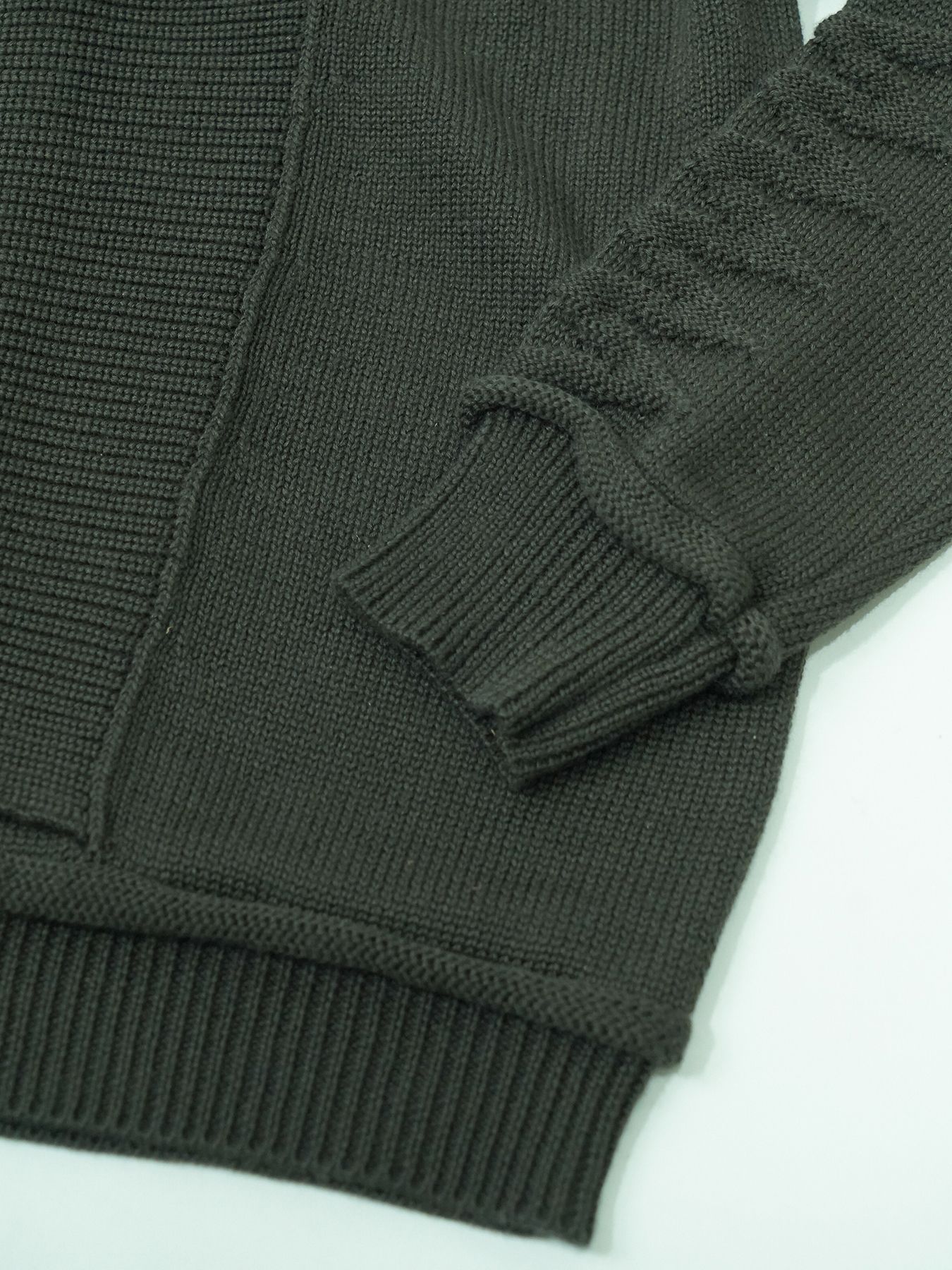 【予約品 6月2日(月) AM10時 締切】Standrop / ニットブルゾン / チャコール