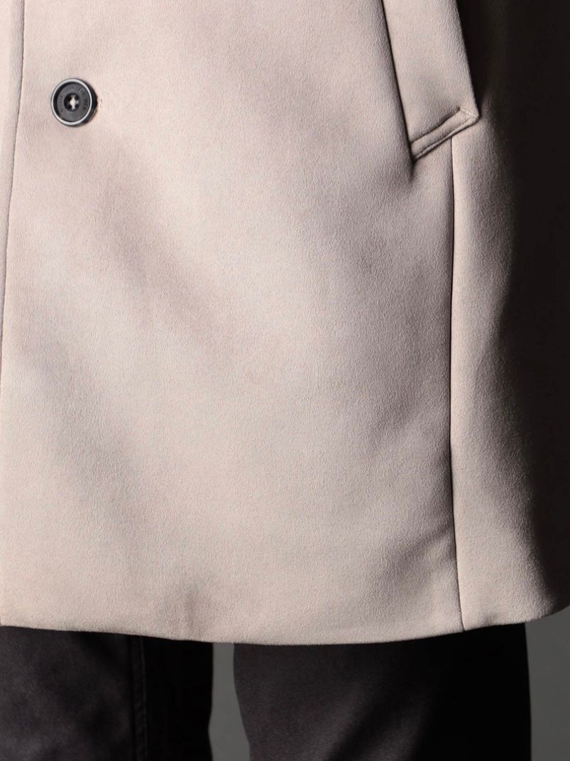 ベストライナー付き スタンドコート撥水性 ベージュ 【NICOLE CLUB FOR MEN】