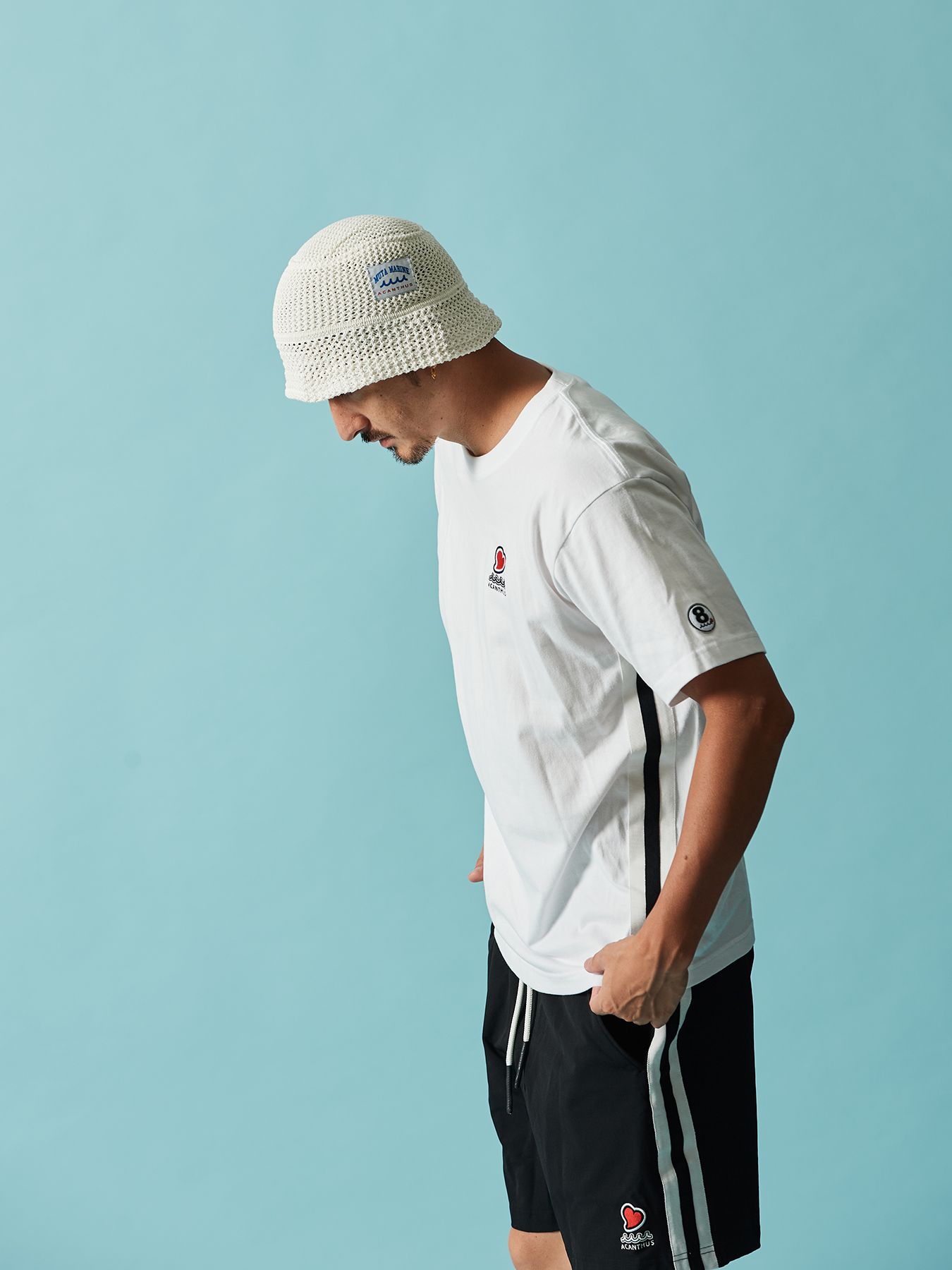 【予約品 10月9日(木) 締切】muta sweet tee / Tシャツ / ホワイト【Acanthus × muta MARINE】