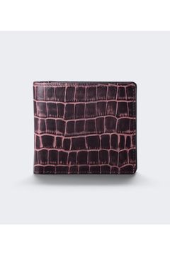 二つ折り財布 Tint Embossing Leather / Bordeaux 【aniary】