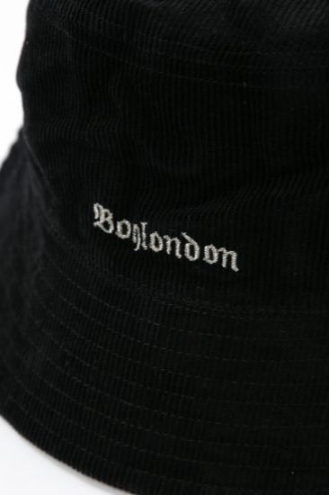 CORDUROY 2WAY BUCKET HAT/ ブラック 【BOY LONDON】