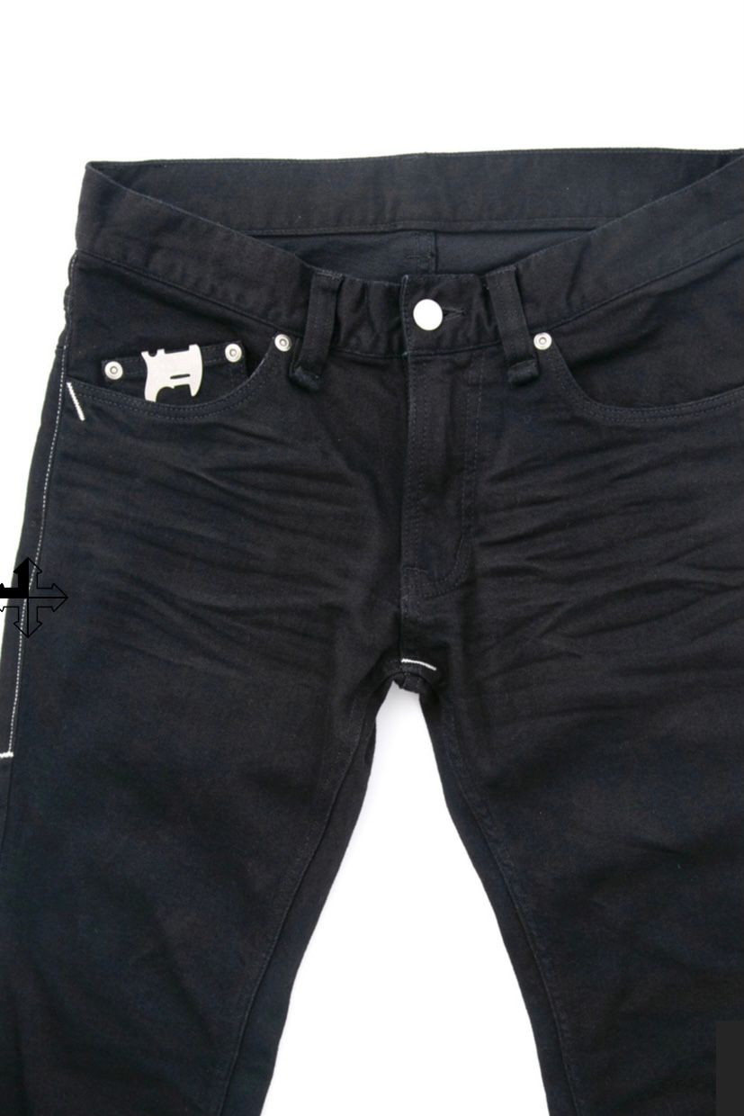 《予約品》 11oz オーガニックコットン ストレッチデニム SKINNY JOHN スキニー ワンウォッシュ / BLACK 【STRUM】 7月下~8月上旬入荷予定