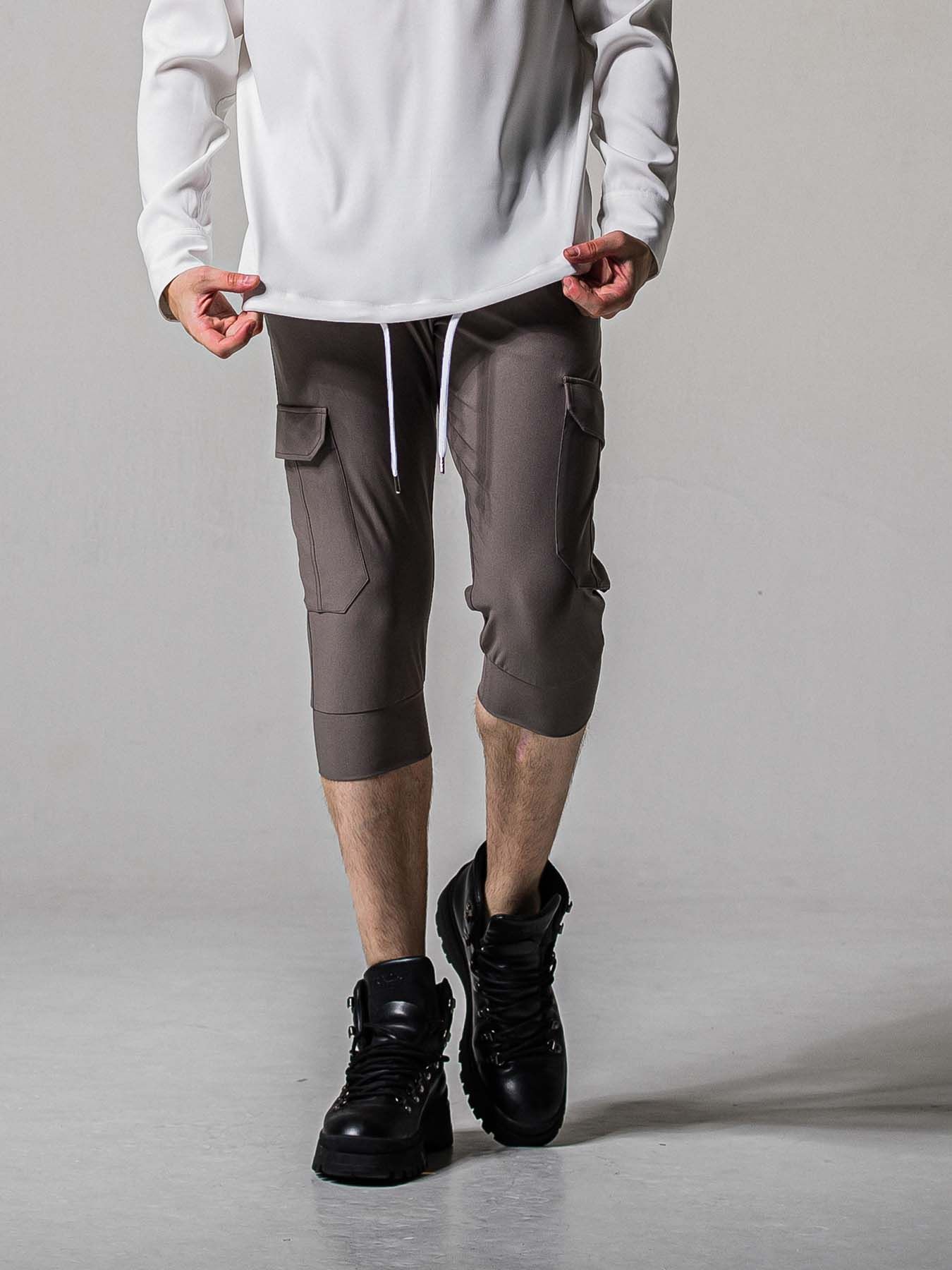 【予約品 11月16日(日) 締切】CARGO CROPPED PT / カーゴクロップド ジャージパンツ / グレー