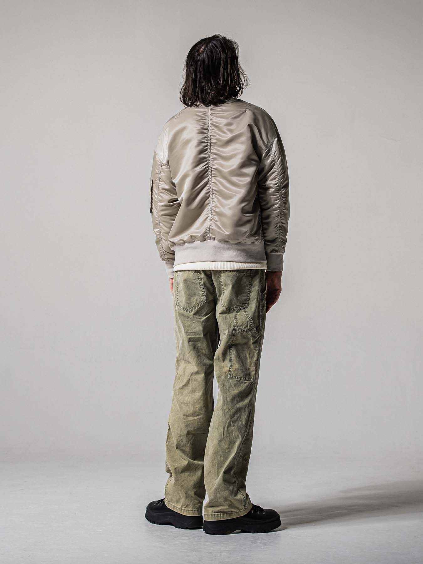 【予約品 11月16日(日) 締切】LIGHT DAVID JACKET / ドロップショルダー フライトジャケット / ナイロングレージュ