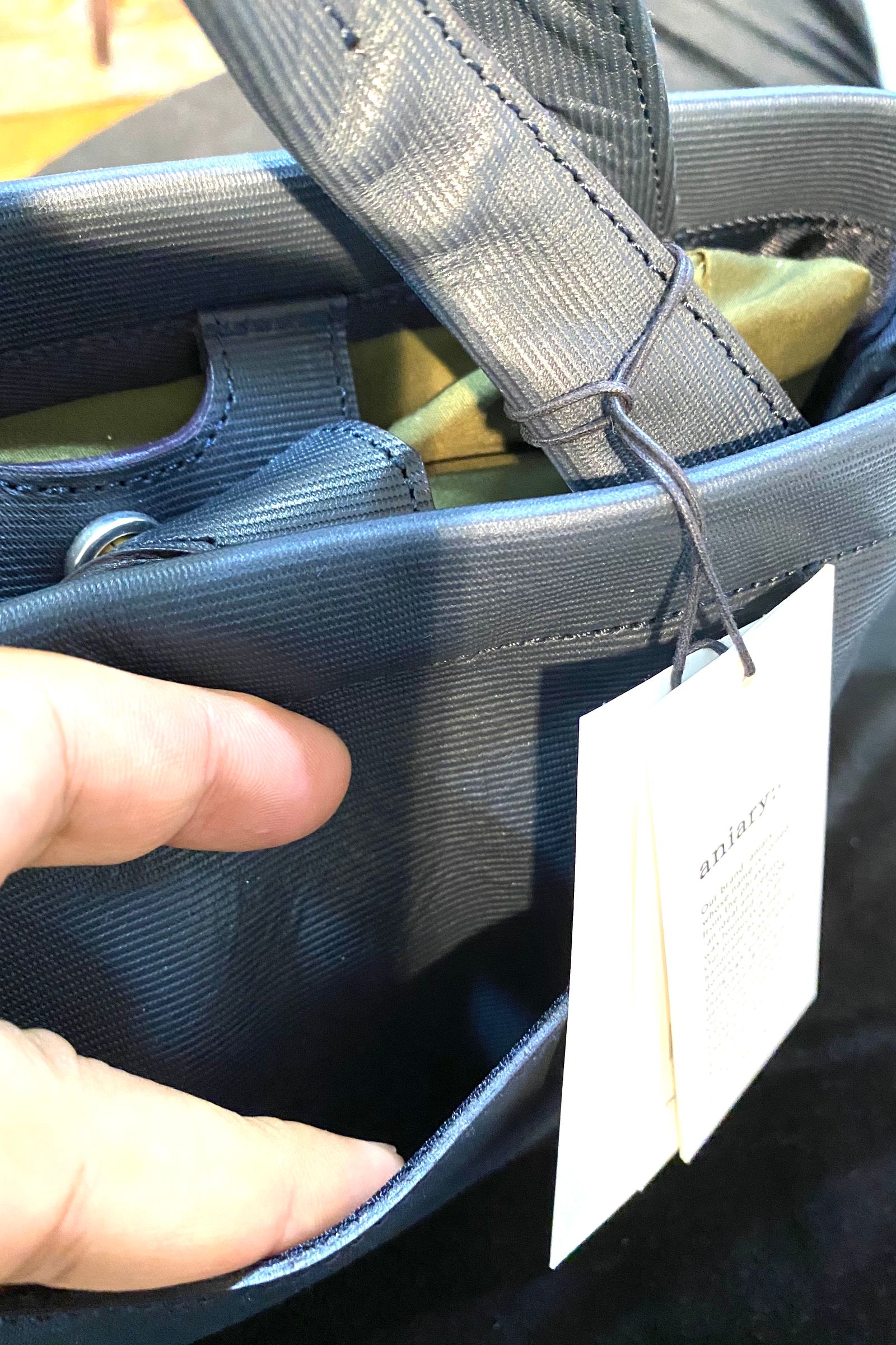 トート Refine Leather / Navy 【aniary】