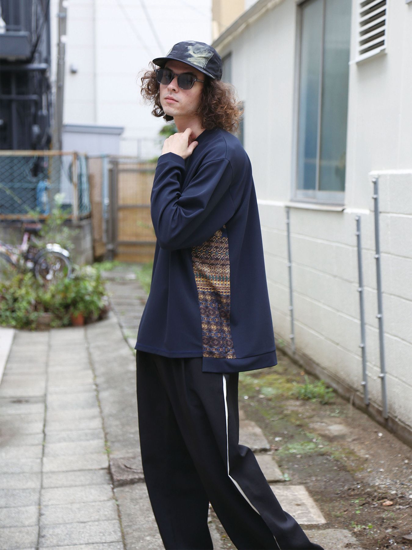 UNTRAD PANTS / ブラック×ホワイト【QUOLT】