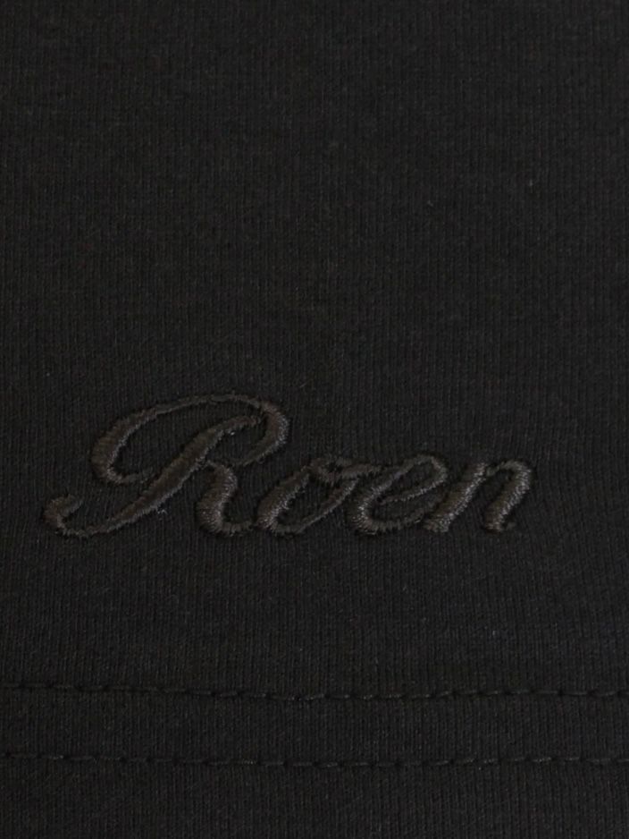 PAISLEY HEART SKULL T スパンコール＆ビーズ ブラック 【Roen】