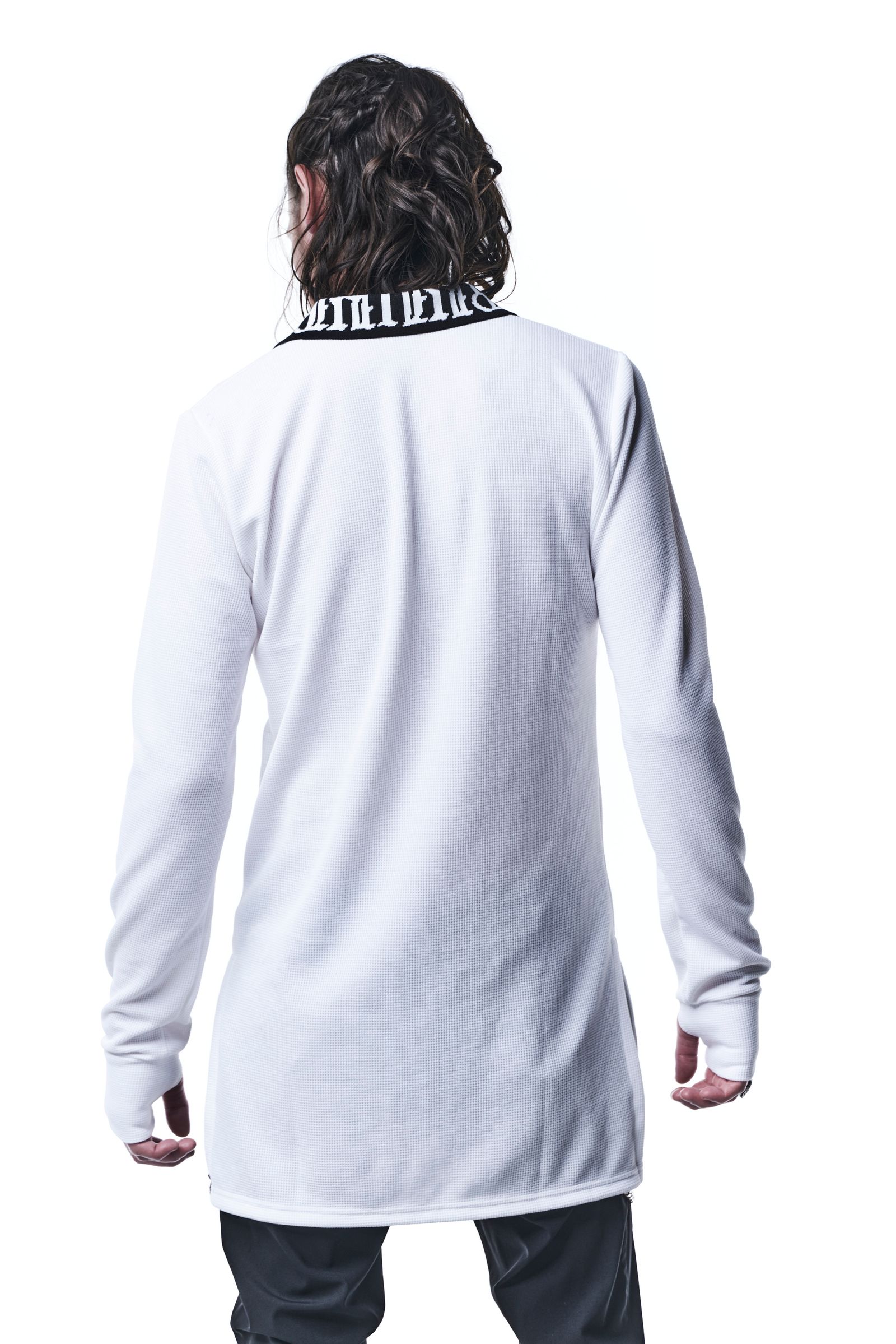 《予約品》 PoloLongSleevesT ポロシャツ Waffle / White 【kiryuyrik】 7月入荷予定