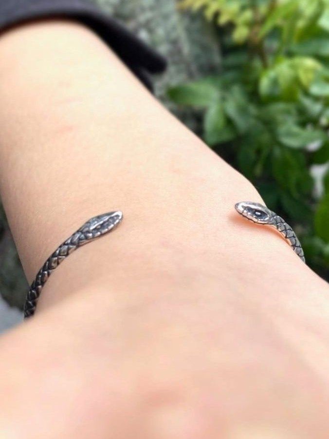《受注生産》 TWO HEADED SNAKE BANGLE BRACELET バングル / 注文から3～4週間後入荷予定