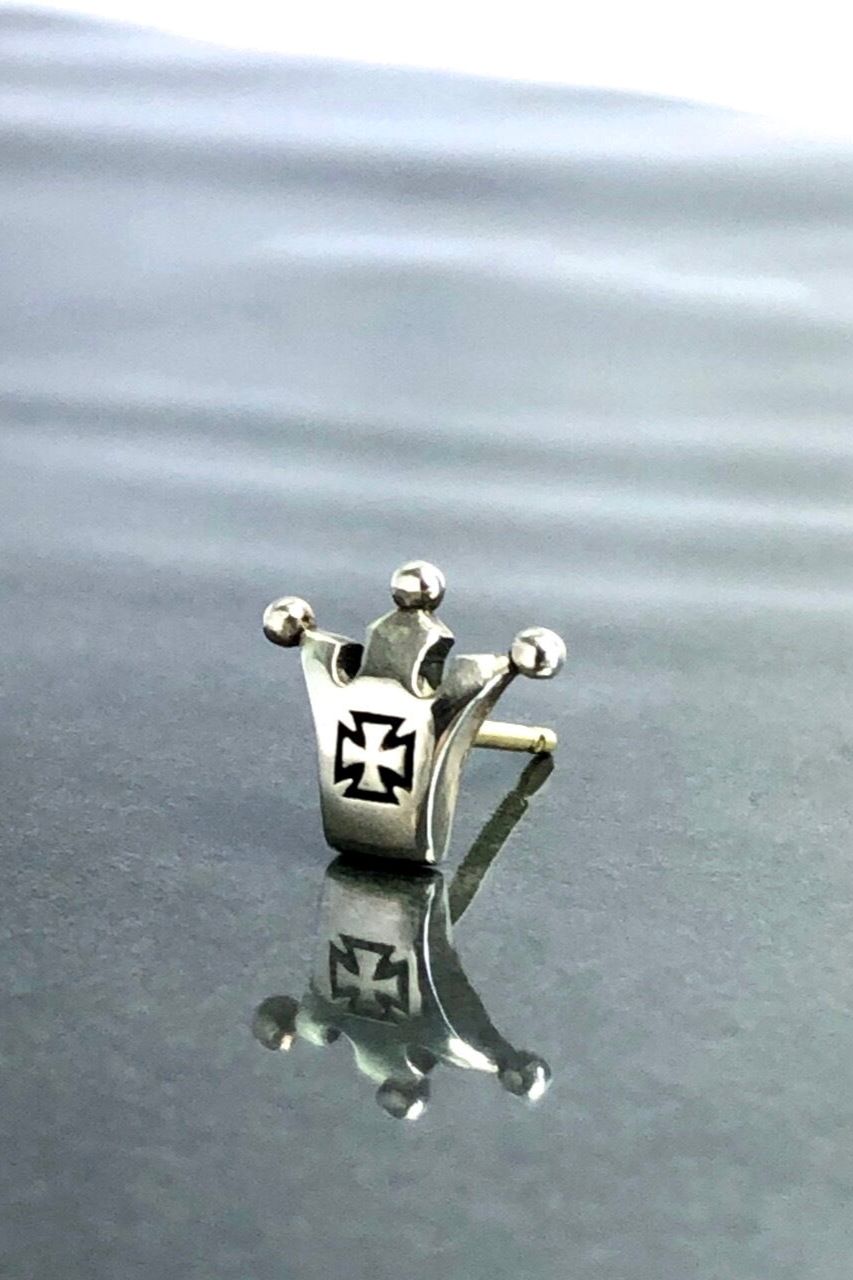 《受注生産》 CROWN STUD ピアス 【GOD SIZE】 注文から2～3週間後入荷予定