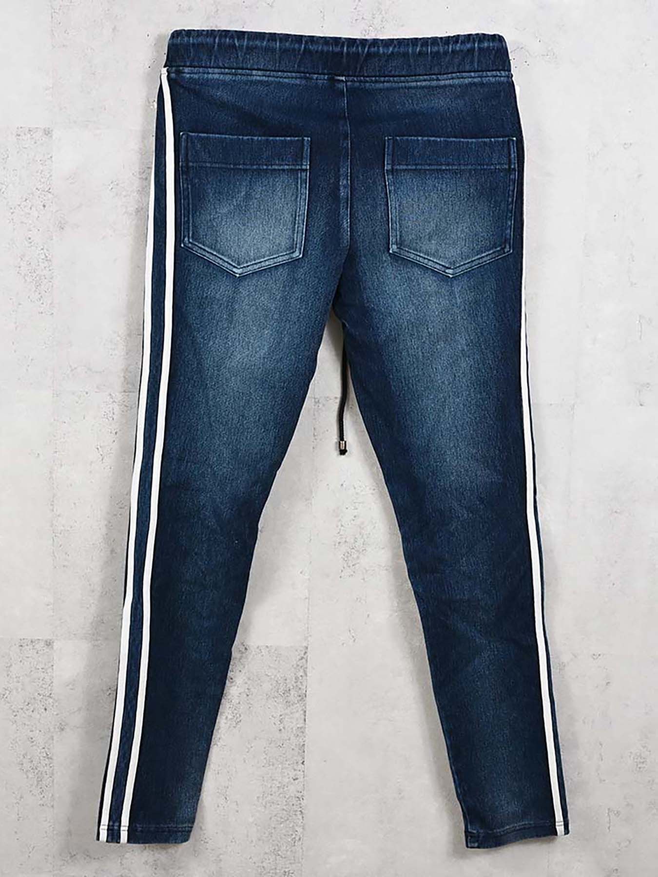 【予約品 8月31日(日) 締切】EX DENIM JERSEY BLINDLINE PT / EXデニムジャージ ブラインドラインパンツ / ダークインディゴ