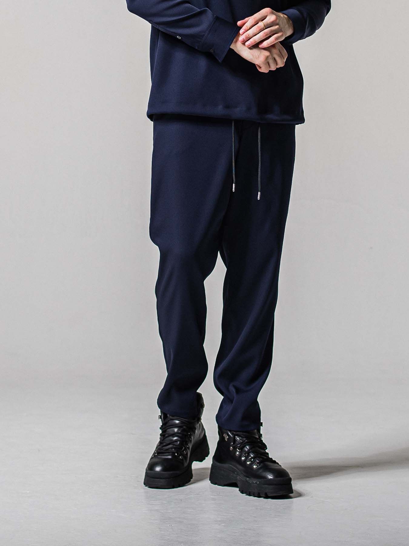 【予約品 11月16日(日) 締切】PAT WIDE EASY PANTS / ワイドイージースラックス / ネイビー