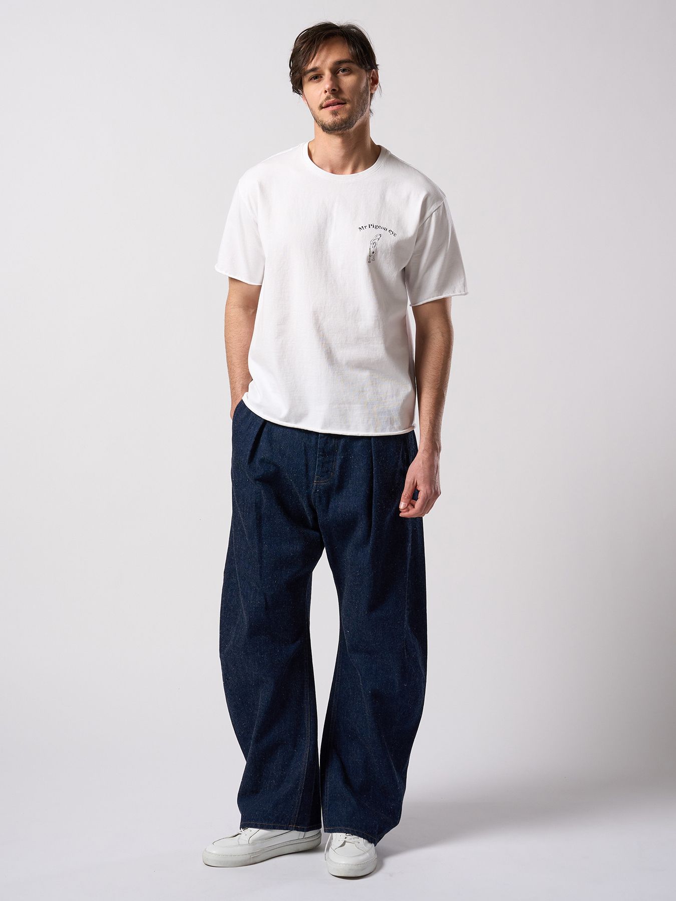 【予約品 4月19日(日) 18時締切】Ohta Design × wjk collaboration："relax" cut-off S/S / "relax" カットオフ ショートスリーブ / ホワイト