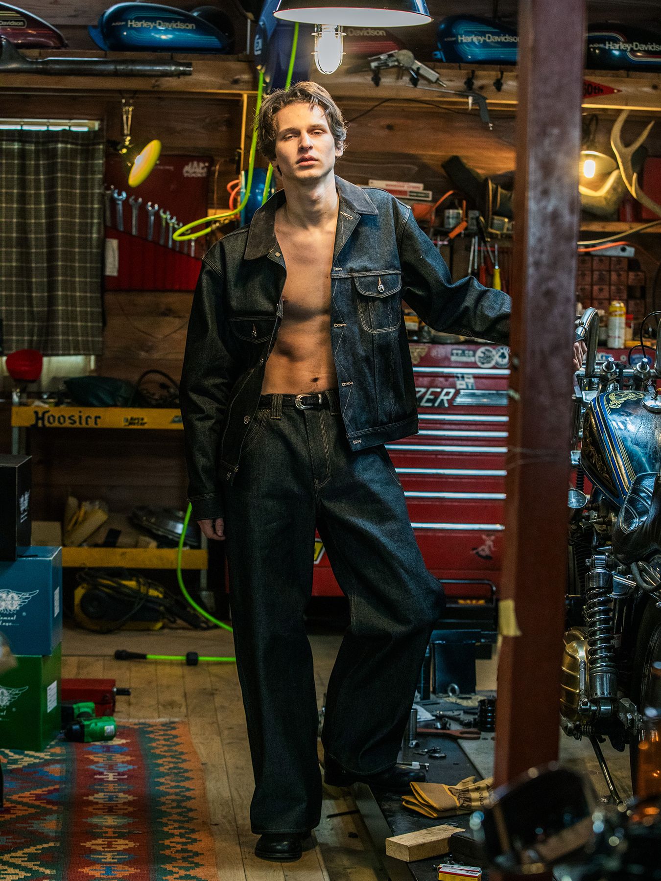 【予約品 3月9日(月) 18:00 締切】VIN/DEN/JK BASIC / ヴィンテージ デニム ジャケット / ブラック